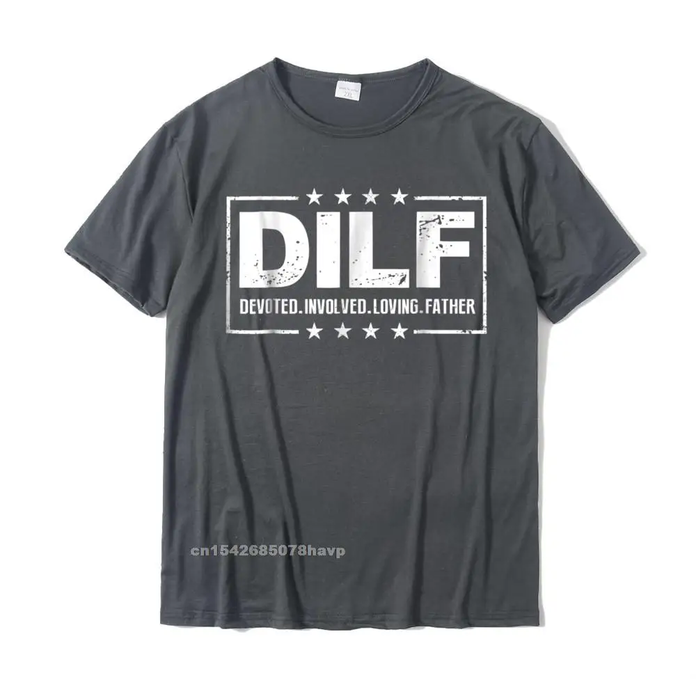 Pure Cotton Man Short Sleeve Classic Tshirts Design Tees Cute Printed On Crewneck T-shirts Top Quality Mens DILF Devoted Involved Loving Father Dad Papa T-Shirt__20530. carbon