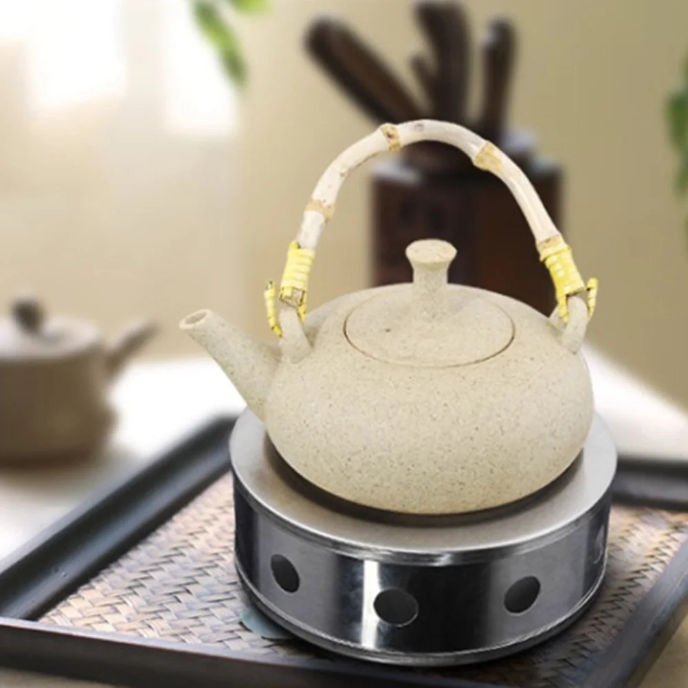 Блюдо свеча база нагреватель для чайника тривец нагреватель из нержавеющей стали серебряный круглый практичный кофе