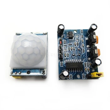 

10pcs/lot SR501 HC-SR501 Adjust Pyroelectric Infrared PIR module Motion Detector Module for In Stock