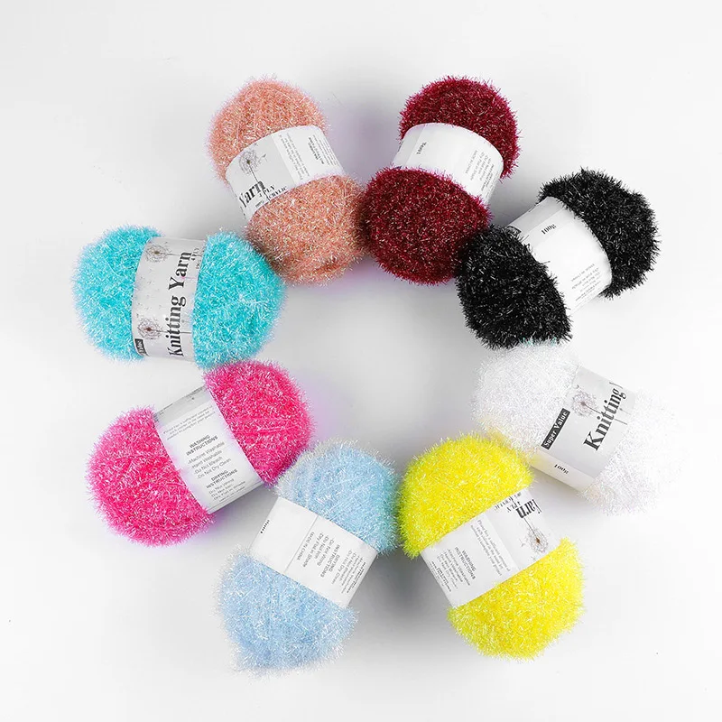 Хорошее качество 100 г/шар космическая краска акриловая пряжа ручная вязка нить