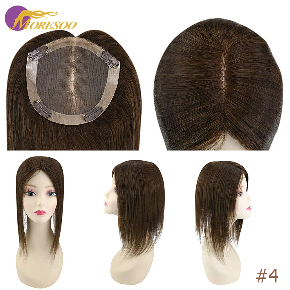 Машинка для волос Moresoo Топпер из человеческих Remy женский парик 5*5 дюймов 8 10 чистый