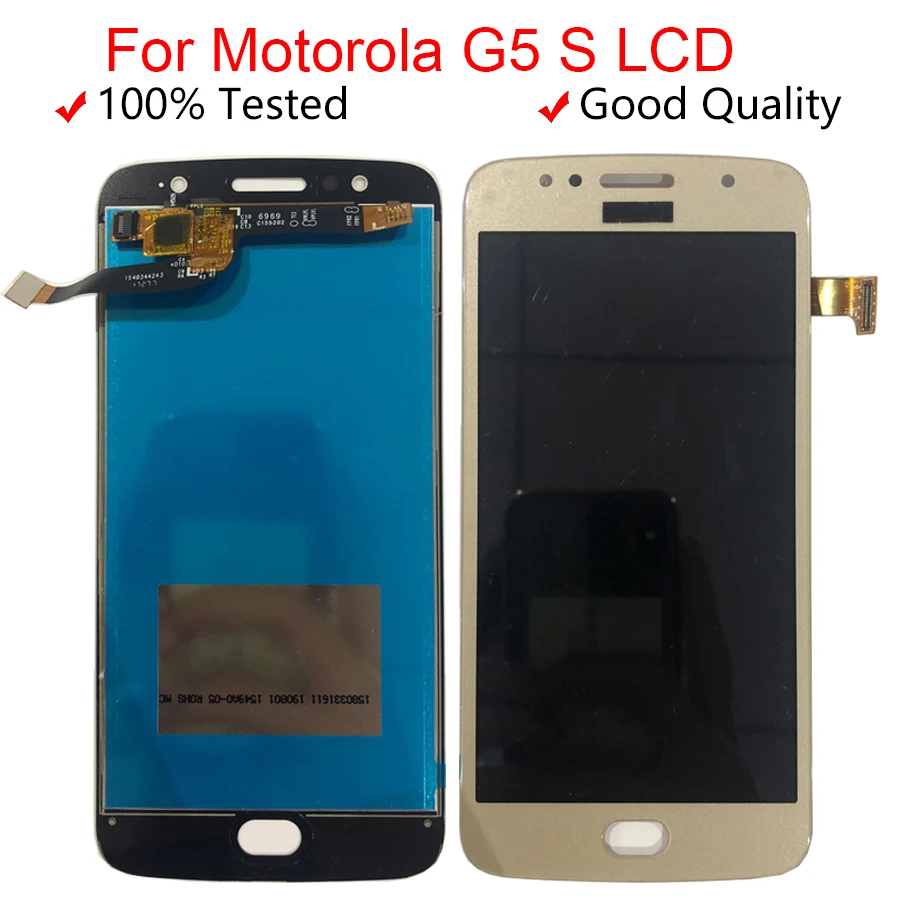 ЖК-дисплей с сенсорным экраном и дигитайзером в сборе для Motorola MOTO G5S XT1793 XT1794 XT1792