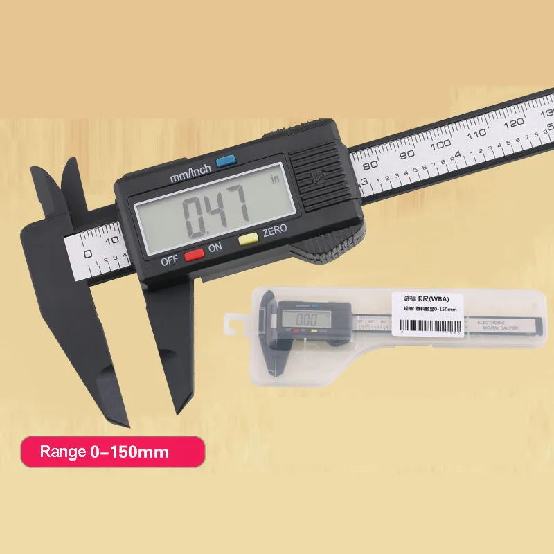 Vernier Caliper Stainless Steel High Precision Mini Wenwan Plastic