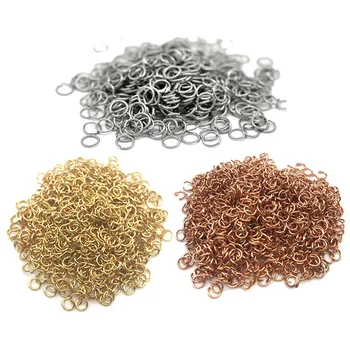 

200PCS/lot 3mm 4mm 5mm Stainless Steel Rose Gold Silver Jump Rings Split Rings Connector for Jewelry Making Bracelet DIY Finding