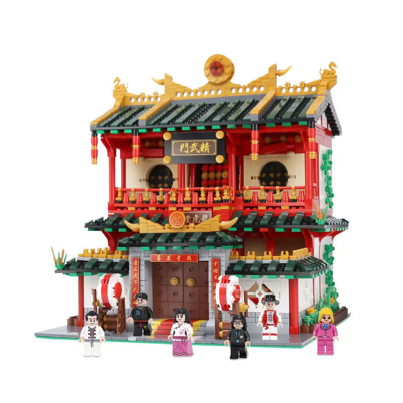 3196PCS DHL 01004 креативные строительные игрушки серии китайские боевые искусства набор детей строительные блоки кирпичи сборки детские игрушки модель - Цвет: 3196PCS