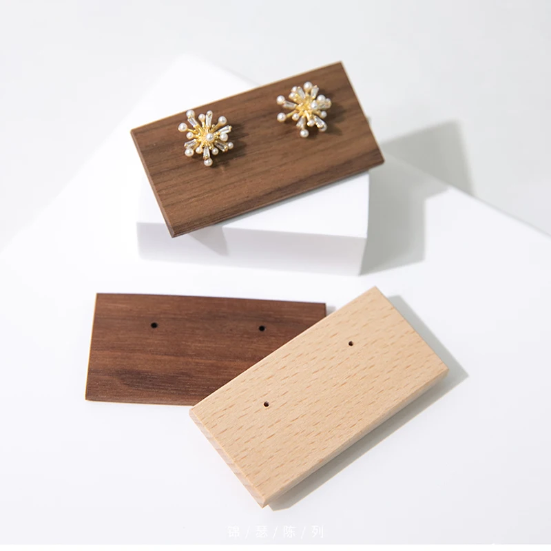 Wooden T bar earring holders earing stand for jewelry bracelet holders  jewelery organizer jewellery display case