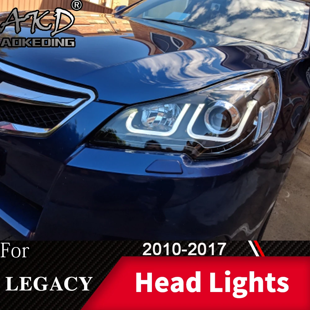 Головной фонарь для автомобиля Sabaru Legacy 2010- Outback головной светильник s противотуманный светильник s дневной ходовой светильник DRL H7 светодиодный Биксеноновая лампа автомобильные аксессуары