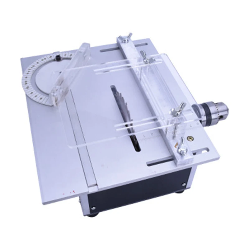 Mini Small Table Saw Multifunction Miniature Small Table Saw DIY Woodworking Chainsaw Small Cutting Sanding Polishing Table Saw
