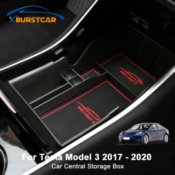 

Car Central Storage Box for Tesla Model 3 Model3 2017 - 2020 Interior Accessories Stowing Tidying Center Console Organizer