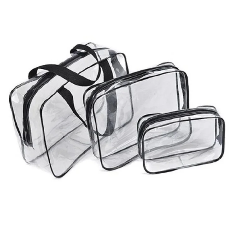

50 sets per pack 3 in 1 Cosmetic Bag Multifunctional large Capacity Make up Bag Portable Whatproof Travel Bags for Women
