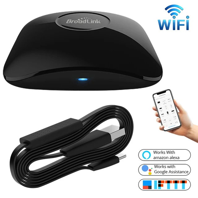 BroadLink RM4 Pro IR WiFi RF Switch Universal Remote Control Smart Controller HTS2 Sensor Works With Alexa Google Home Assistant