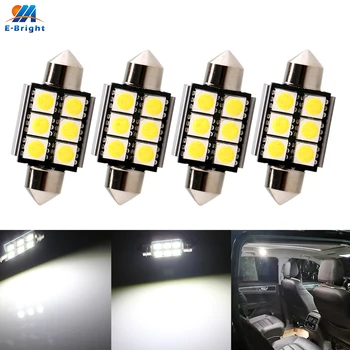 

8X 36mm C5W C10W Canbus Festoon 8 Led 5050 8 SMD Car Licence Plate Light Auto housing Interior Dome lamp Reading Lights NO ERROR