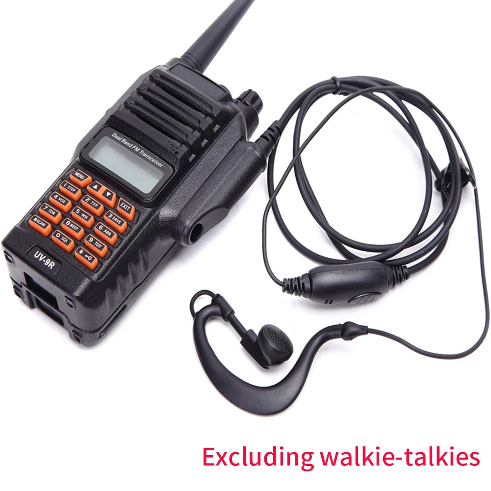G образный Профессиональный Walkie Talkie водонепроницаемый микрофон PTT шумоподавление Заушник аксессуары прочные наушники для Baofeng UV-9R