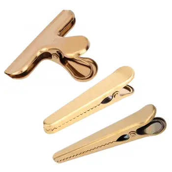 

Stainless Steel Brass Color Clip Vintage Retro Style Sealing Clips Accessory