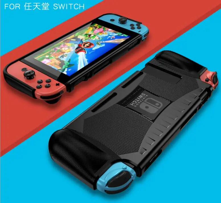 Ergonomic Shockproof Silicone Grip Case with Game Card Slots