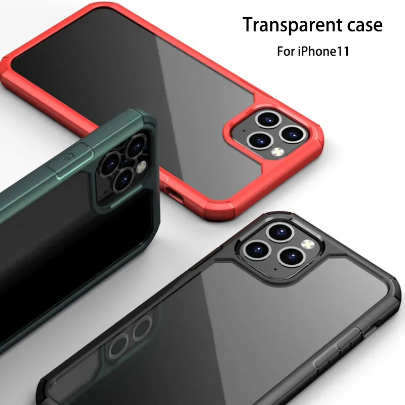 Прозрачный чехол для iphone11 противоударный накладка iphone8 тонкий защитный iPhone 2020