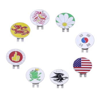 

Portable Magnetic Golf Hat Clip with Detachable Ball Marker Golf Accessories for Cap Visor Golfer Gift Souvenir Brooch