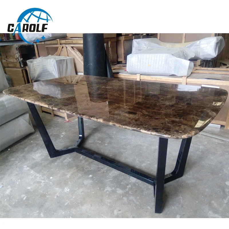 Contemporary Style Marble Top Oval Dining Table With Solid Wooden Frame Dining Tables Aliexpress