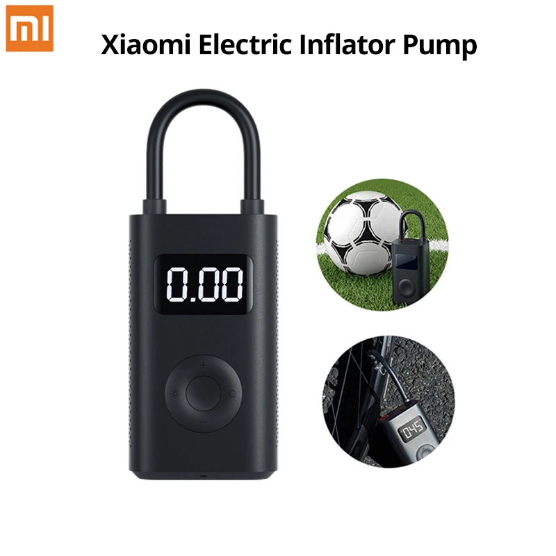 Портативный смарт датчик давления шин Xiaomi Mijia цифровой с функцией насоса для