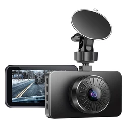 Cámara Dual para salpicadero de coche, grabadora de conducción Full HD, 1080P, frontal y trasera, pantalla LCD de 3 pulgadas, gran angular