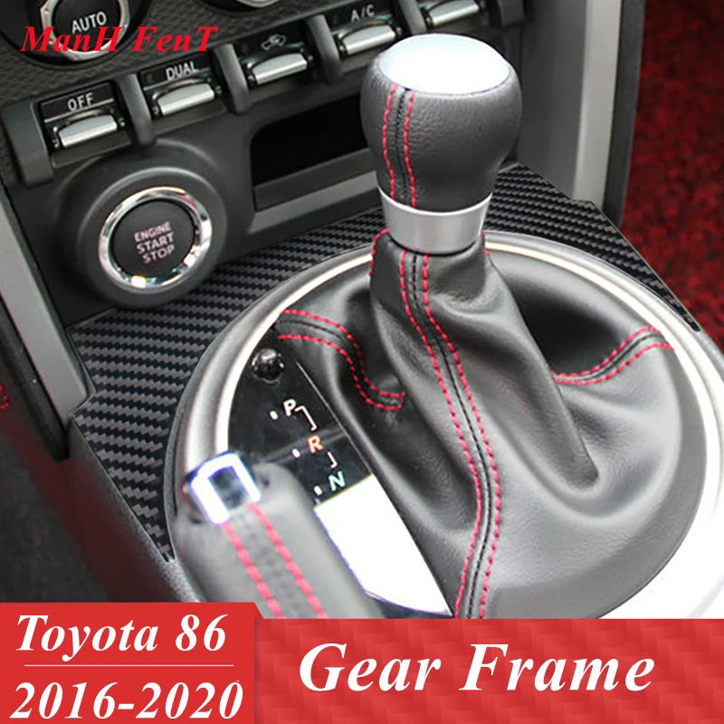 For Toyota 86 Gear Frame Panel Real Carbon Fiber Interior Decoration 3D Sticker 2016-2020 | Автомобили и мотоциклы