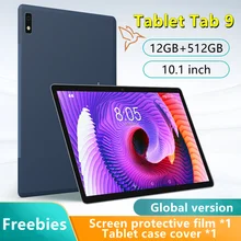 Tablette PC de 10 pouces Tab 9, avec 12 go de RAM et 512 go de ROM, ordinateur portable de jeu, double sim, Android 11.0, 1600x2560