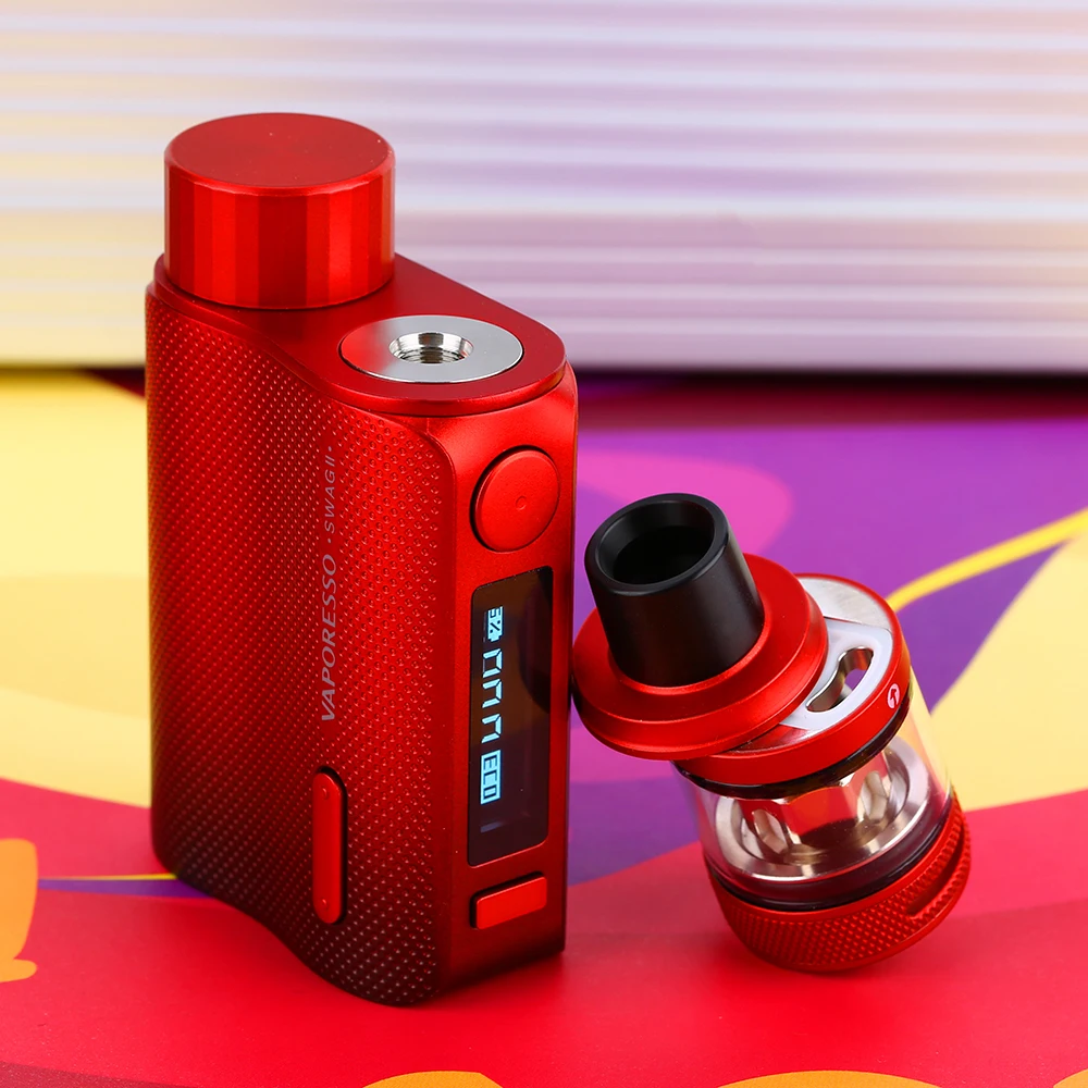 Billig Neueste Original Vaporesso Swag 2 80W TC Kit mit NRG PE Tank 3,5 ml Power durch 18650 Batterie   AXON Chip Vaporesso Swag vs Gen Kit