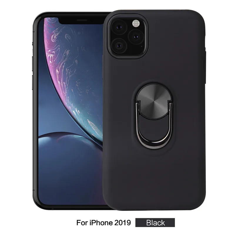 Роскошный армированный противоударный силиконовый чехол для IPhone 11 Pro XS Max X XR 7 8 6 PC бампер чехол для IPhone 6S 7 8 Plus металлическое кольцо