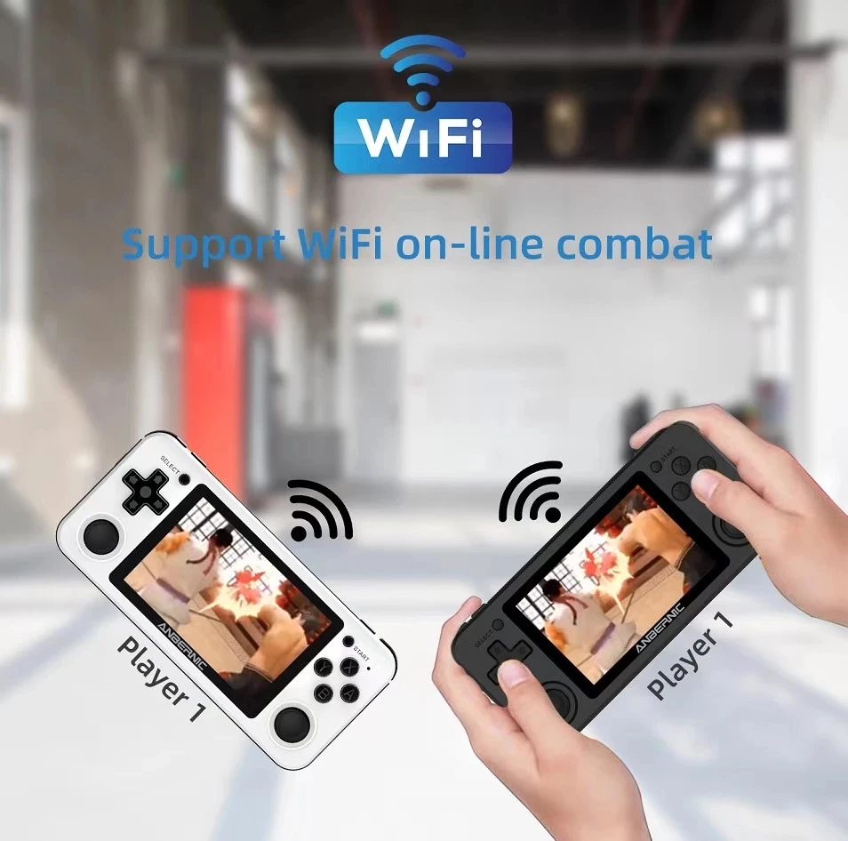 

2023 NEW RG351P Retro Game Console RK3326 Linux System PC Shell PS1 Game Player Portable Pocket RG351 Handheld Game Console