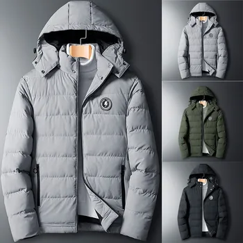 

Are you sure not to click in and see New Fashion Men's Winter Casual Solid color Hooded Warm Cotton Clothing Coat hot sale