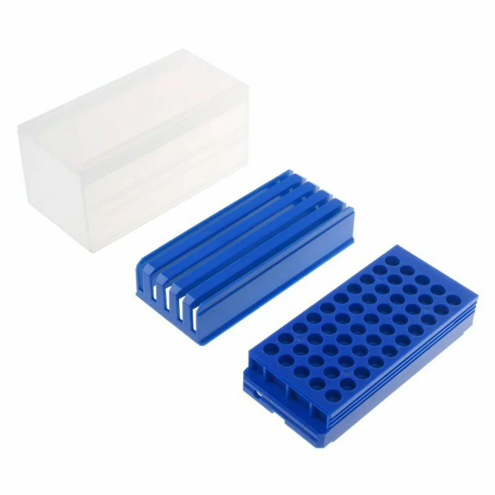 

50 Holes Accessories Milling Cutters Portable Tool Transparent Storage Box Organizer PP Drawer Type Practical Drill Bit Durable
