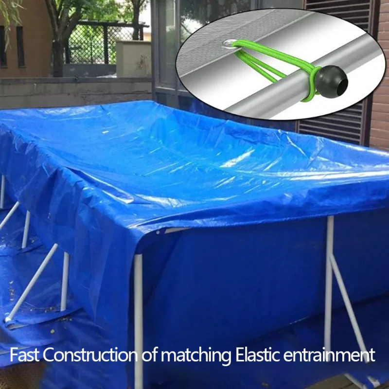

Swimming Pool Round Ground Cloth Lip Cover With Fixed Rope Dustproof Floor Cloth Mat Cover For Garden Pool Accessories M