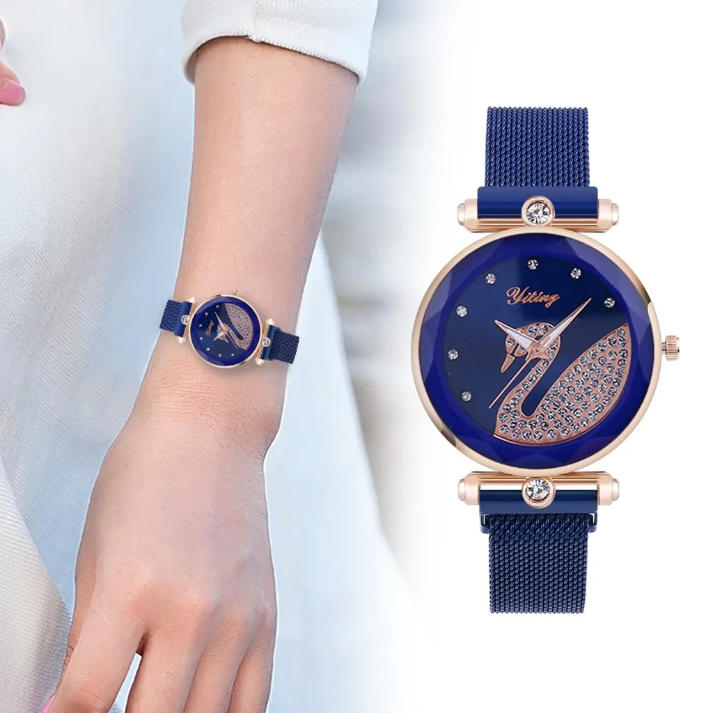

Magnetic top fashion women's quartz watch women's creative fashion gifts часы женские наручные montre femme relojes para mujer