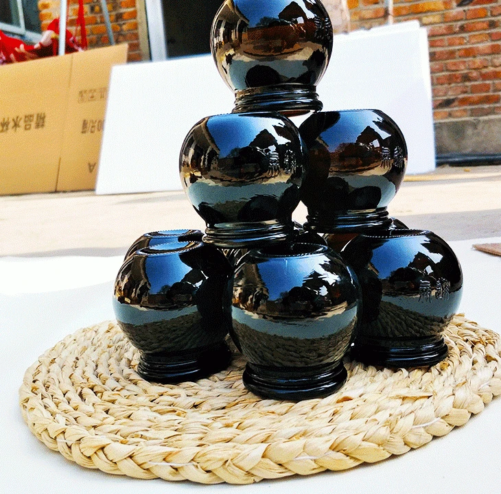 Traditional Chinese Cupping 6pcs 3 Brown Thickened Glass Cupping Set