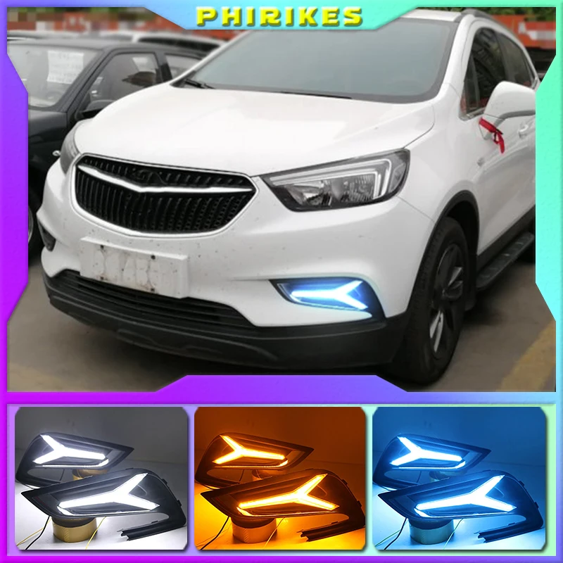 

2PCS For Buick Encore 2016 2017 2018 Front LED Daytime Running Light Driving DRL Fog Light fog lamp