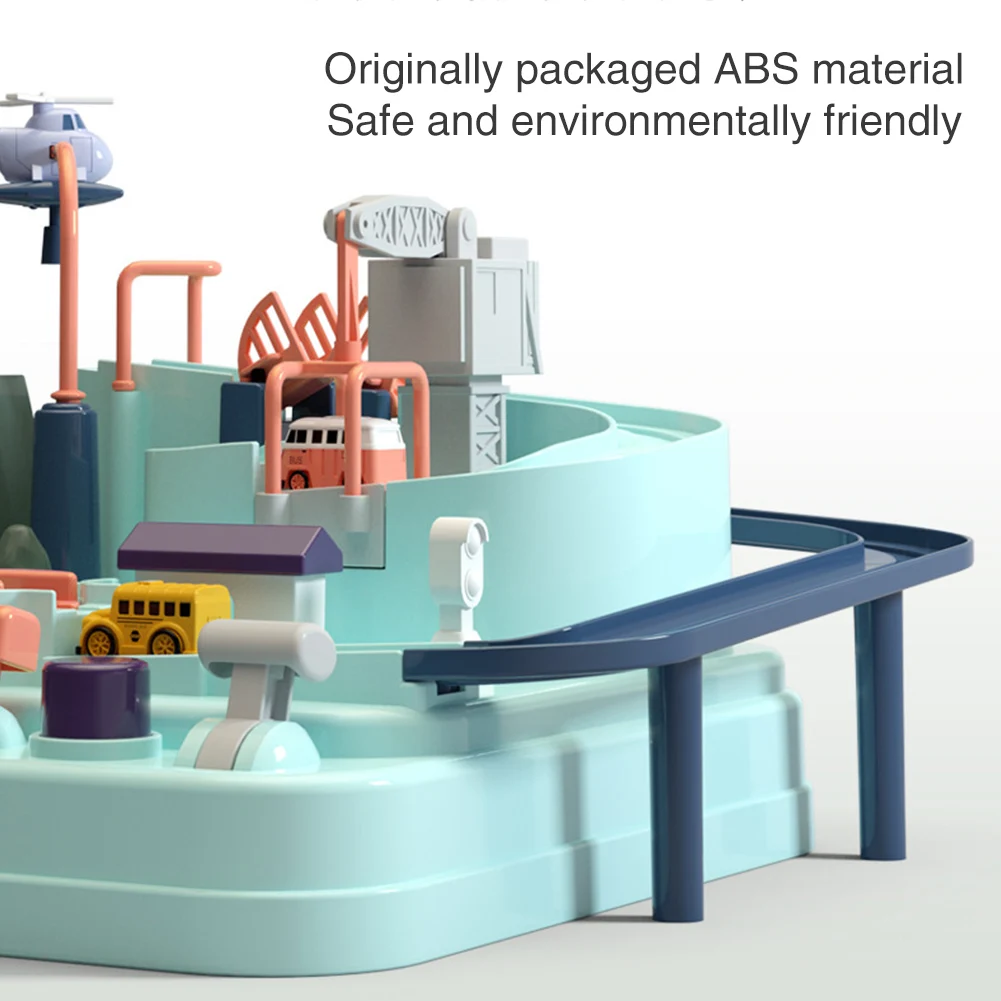 Настольные игры манипулятивный спасательный отряд Макарон цвет трек моделирование автомобиля Приключения игрушка подарок ABS конкурс руководство Интерактивная