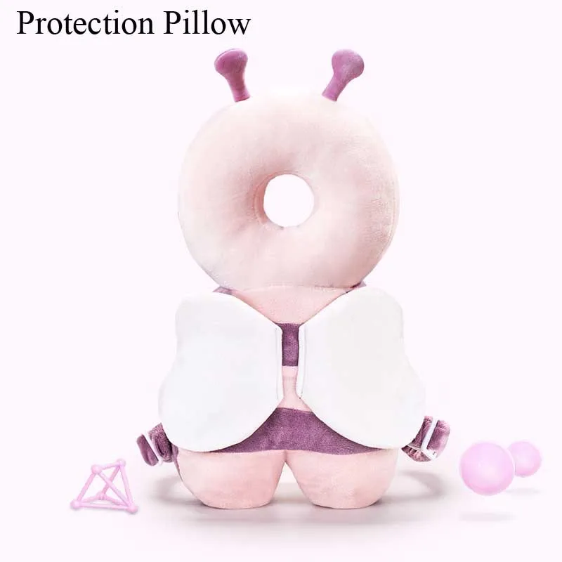 purple pillow Детская подушка для защиты головы, подголовник для малышей, подушка для защиты шеи, крылья для кормления, защита от падения, подушка, детское постельное белье, рюкзак, коврик - Цвет: purple pillow