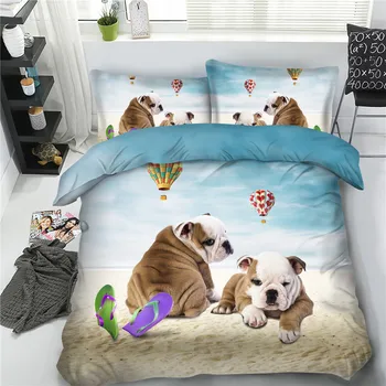 

Home Textile Bed Linen Set 3D Animal Bedclothes Fashion Duvet Comforter Quilt Cover Pillowcase Twin Queen Bedding Set for Kids