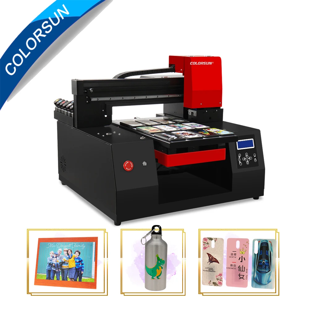 Colorsun быстрая скорость A3 + УФ планшетный принтер (33*60 см) автоматический зеркальный