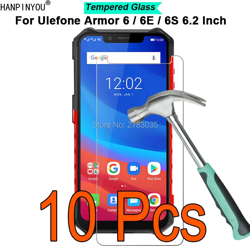 10 шт./лот для Ulefone Armor 6 6E 6S Armor6 2 дюйма твердость 9H 2.5D ультратонкая закаленная