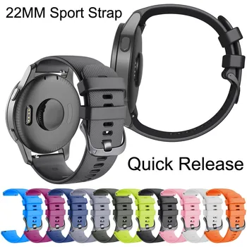 

22mm Silicone Sport Strap Replacement Bands Quick Release for Samsung Gear S3 Running Wrist Support Accessories