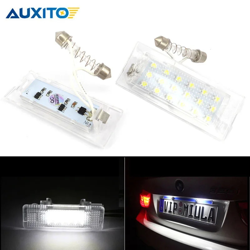 2 шт. белые светодиодные с CANBUS номерной знак светильник лампа 18 SMD 3528 для BMW X5 E53