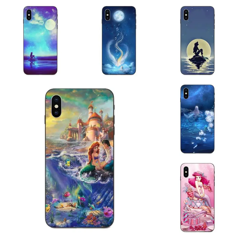 

TPU Phone For Huawei Honor 5A 6A 6C 7A 7C 7X 8 8A 8C 8X 9 9X 10 10i 20 Lite Pro Ariel Little Mermaid Protect