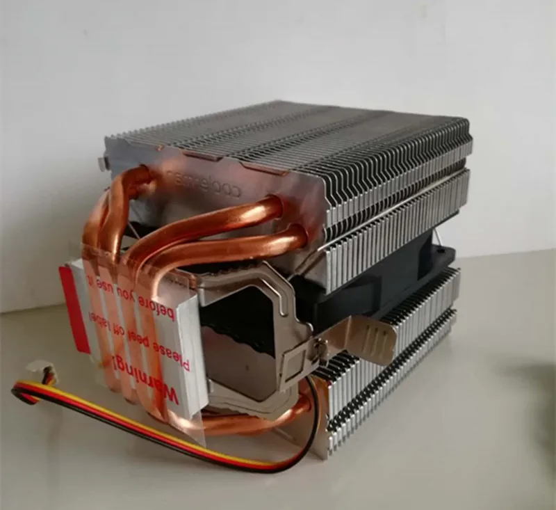 LED CPU Cooler Fan 4 Heatpipe Dual Tower 12V Cooling Heat Sink for Intel LAG 1155 1156 775 AMD Socket AM3/AM2 | Освещение
