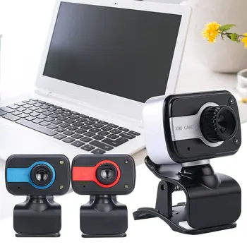 

USB 2.0 HD Webcam with Built-in Microphone Clip-on Web Camera for Win 10 8 7 XP Widescreen Video Work Home Accessories