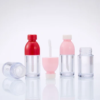 

5 Pcs Beverage Bottle Shaped Empty Lip Gloss Tube Containers Mini Refillable Lip Balm Bottles Empty Lip Gloss Tube Container