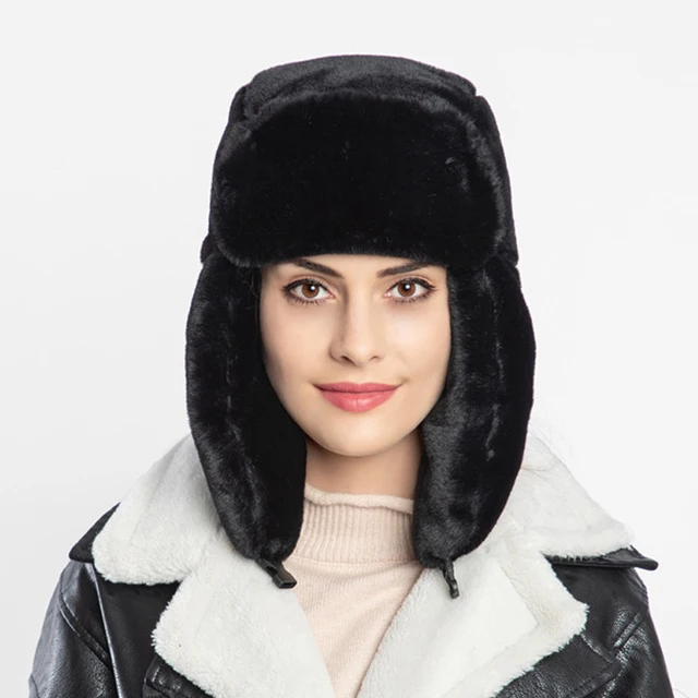 Women's Faux Fur Hat For Winter With 