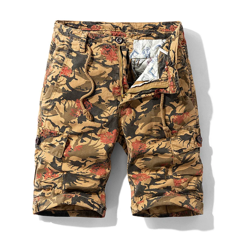 

Military Camouflage Men Casual Pants Cargo Shorts Men's Casual Shorts Pocket Bermuda Denim Shorts 1101