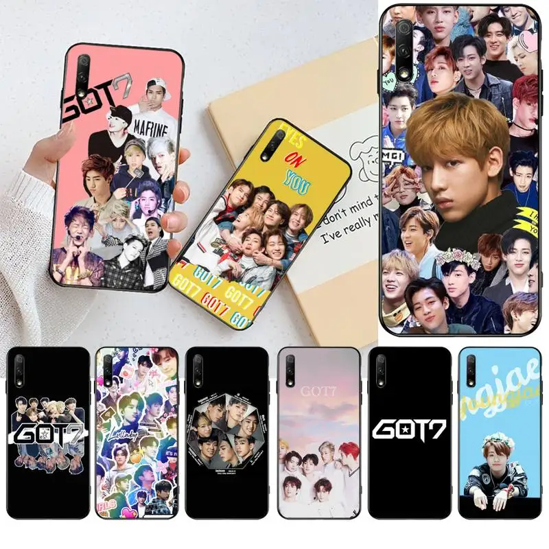 

NBDRUICAI KPOP GOT7 Black Soft Shell Phone Case Capa for Huawei Honor 20 10 9 8 8x 8c 9x 7c 7a Lite view pro