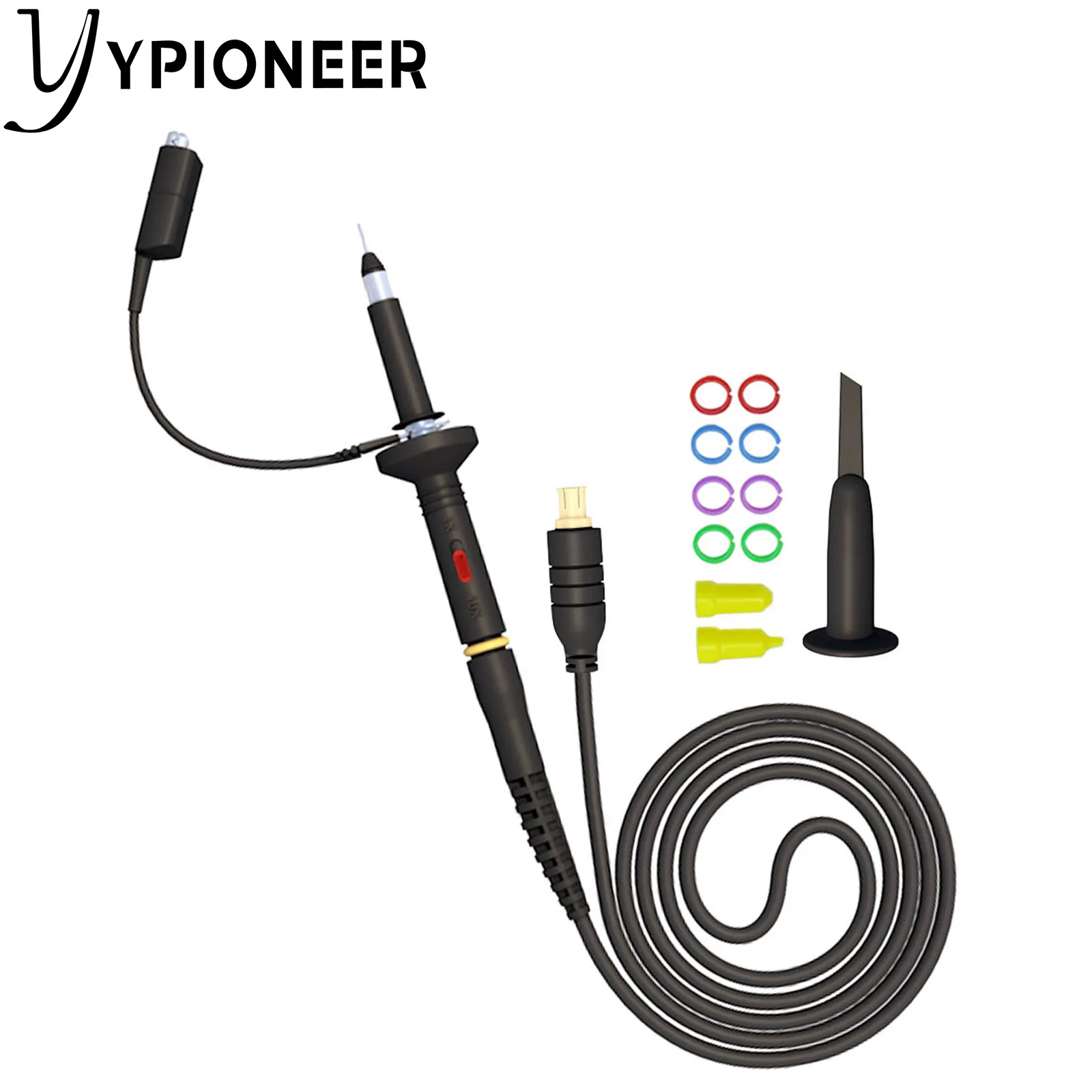 YPioneer MCX Oscilloscope Probe 60MHz 1X 10X Alligator Clip for Mini DSO Nano Portable DS201 DS202 DSO201 DSO202 |